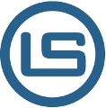 Blue and white logo with "LS" inside a circular border, digital illustration.