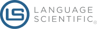 Blue "LS" logo with "Language Scientific" text, on white background, digital image.
